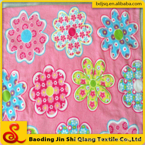 Wholesale Cotton Velvet Flower Printing Beach Towel, Velvet Printed Beach Towel